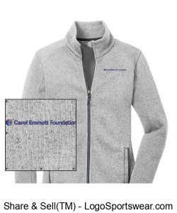 Women's Gray Fleece Jacket Design Zoom